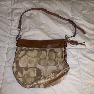 Coach logo mid size bag